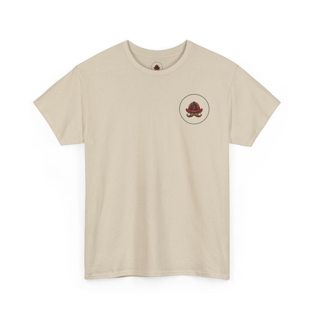 Firefighter Tee — "I Put Out" Vintage Pinup Fire Truck T-Shirt