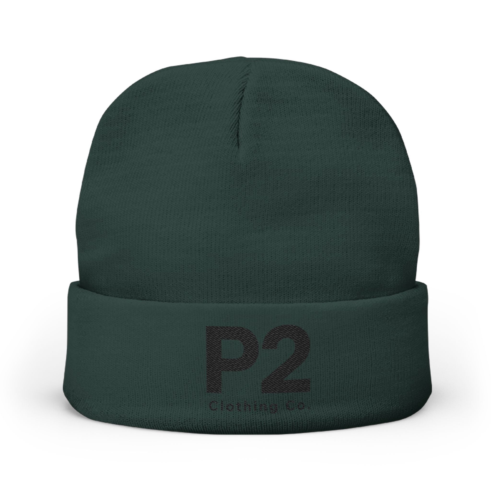 P2 Embroidered Knit Beanie