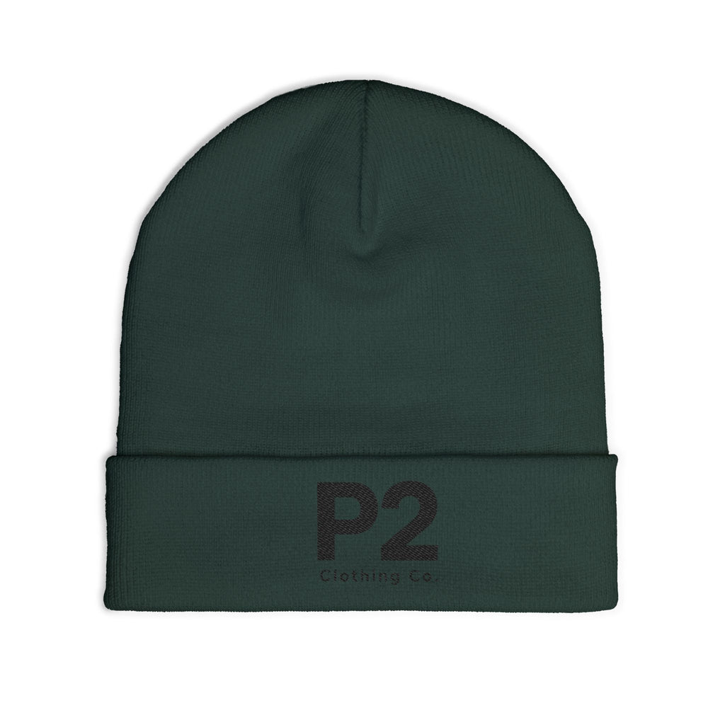 P2 Embroidered Knit Beanie
