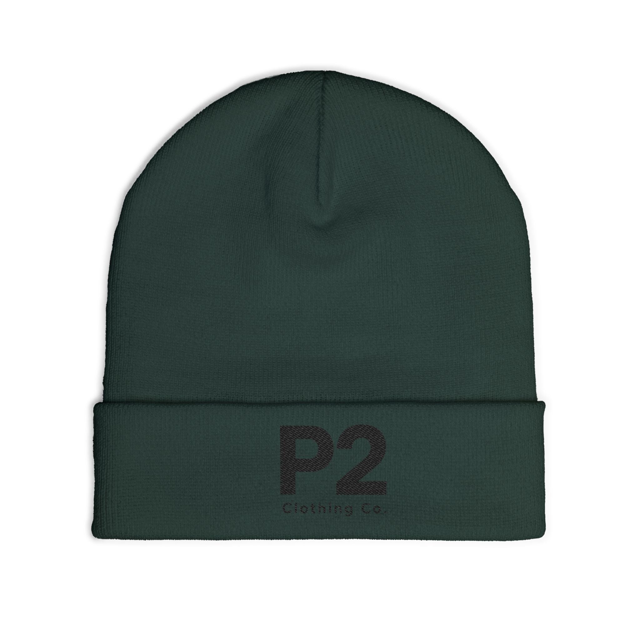 P2 Embroidered Knit Beanie