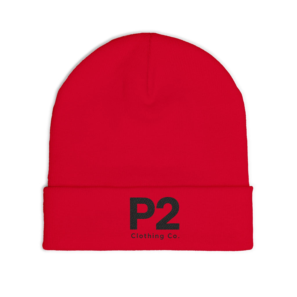 P2 Embroidered Knit Beanie