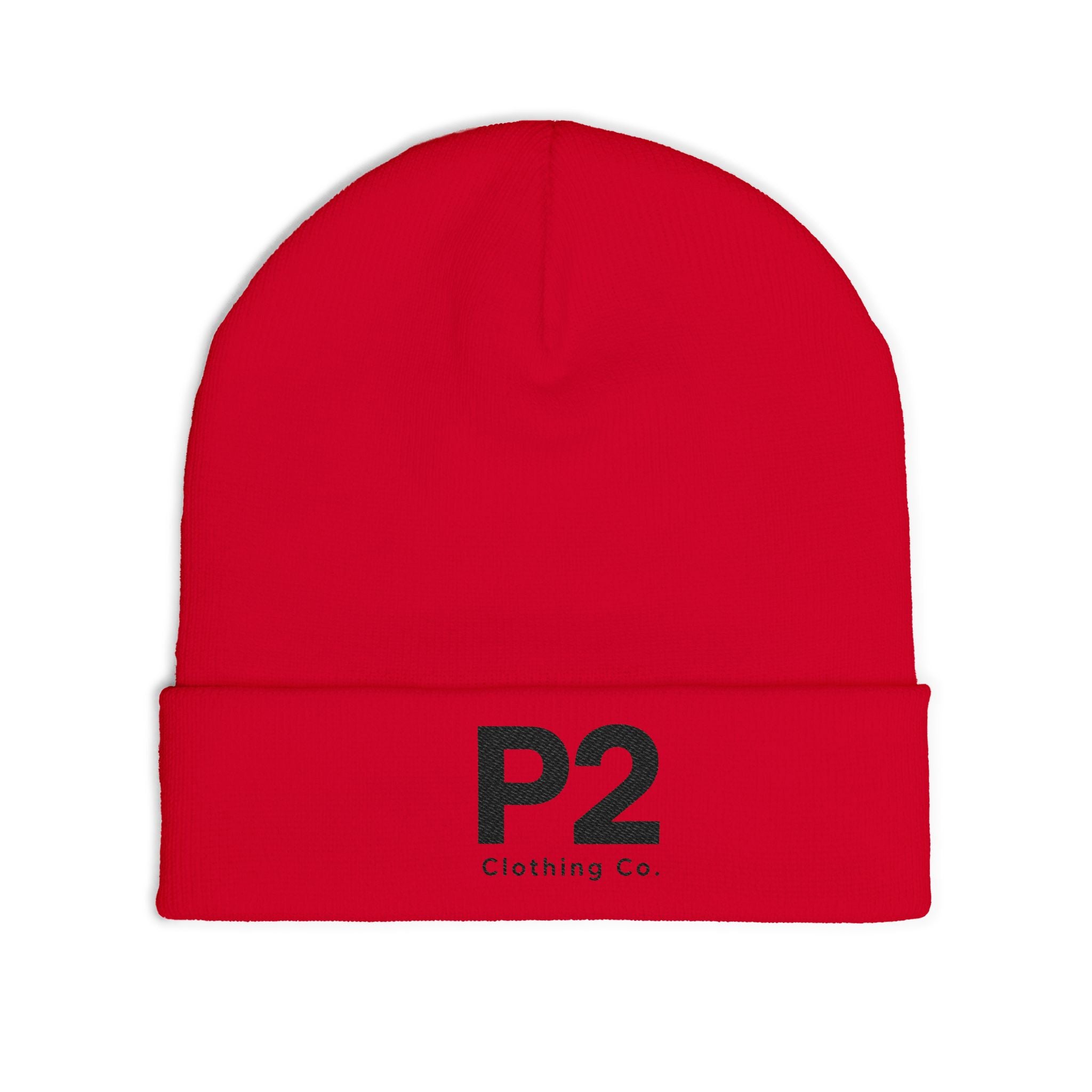 P2 Embroidered Knit Beanie
