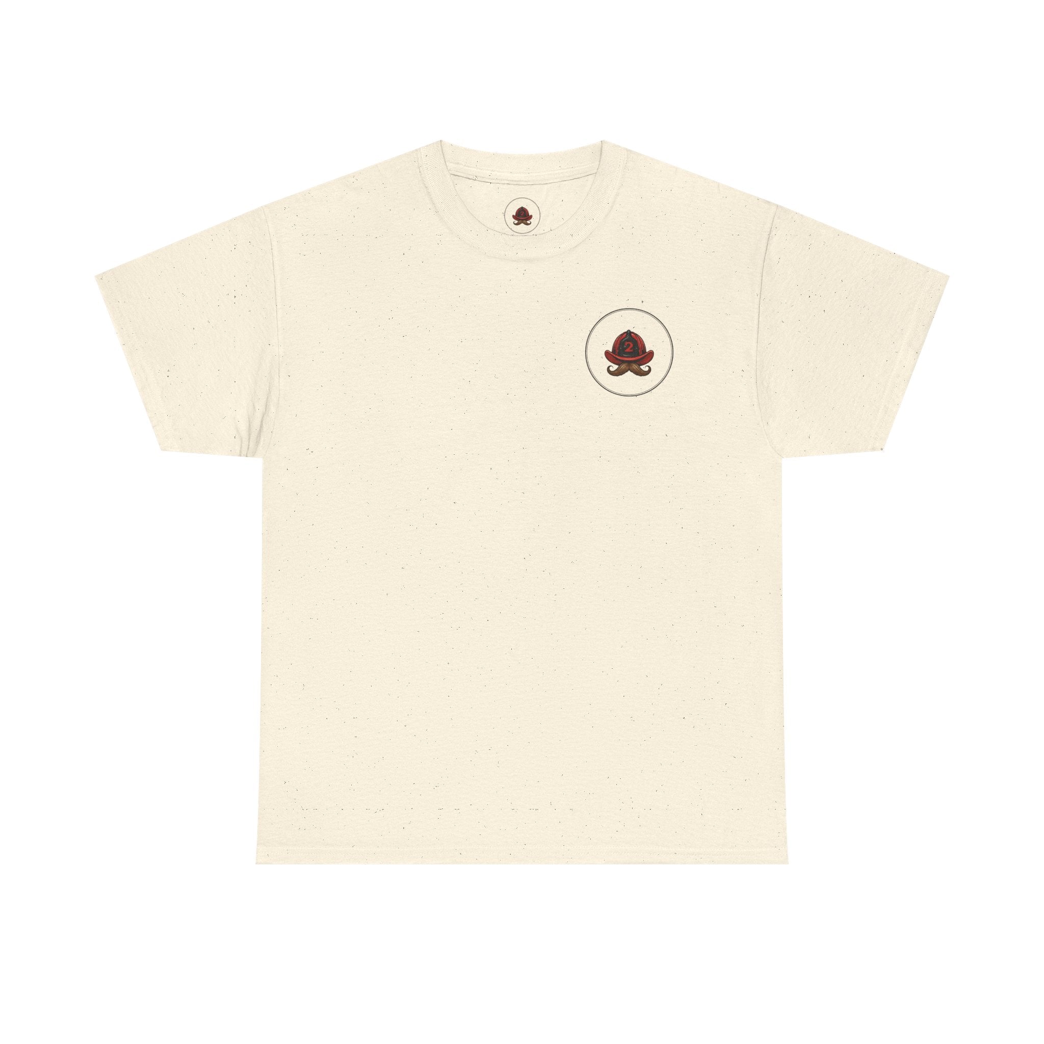Firefighter Tee — "I Put Out" Vintage Pinup Fire Truck T-Shirt