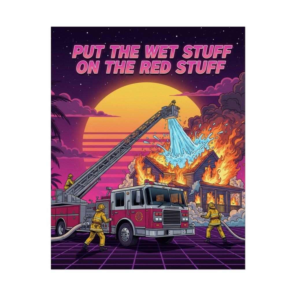 Put the wet stuff on the red stuff - 8x10 Rolled Posters