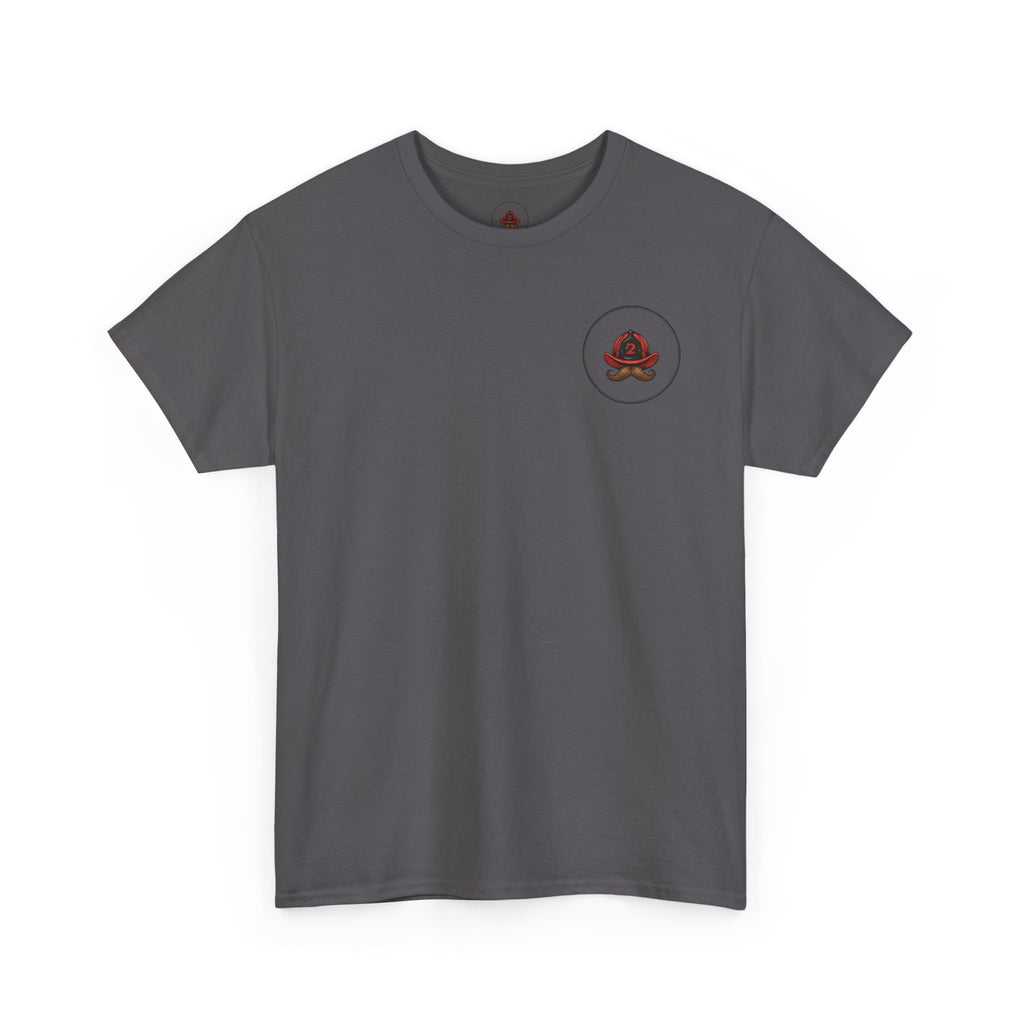 Firefighter Tee — "I Put Out" Vintage Pinup Fire Truck T-Shirt
