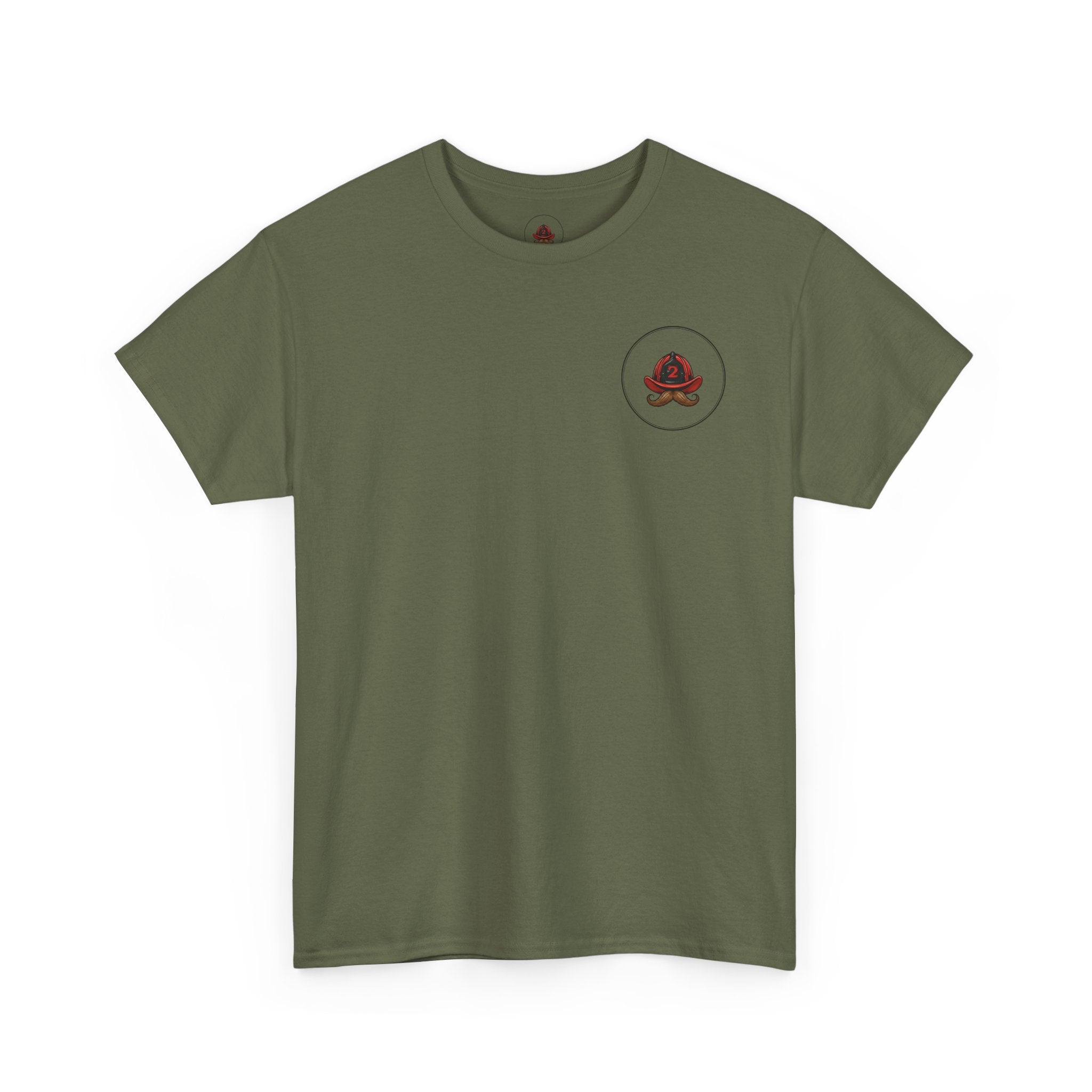 Firefighter Tee — "I Put Out" Vintage Pinup Fire Truck T-Shirt