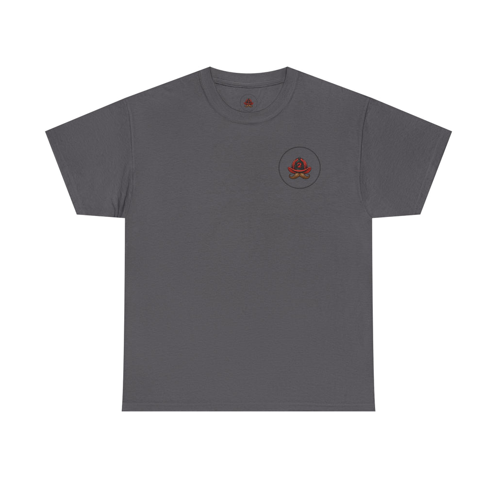 Firefighter Tee — "I Put Out" Vintage Pinup Fire Truck T-Shirt