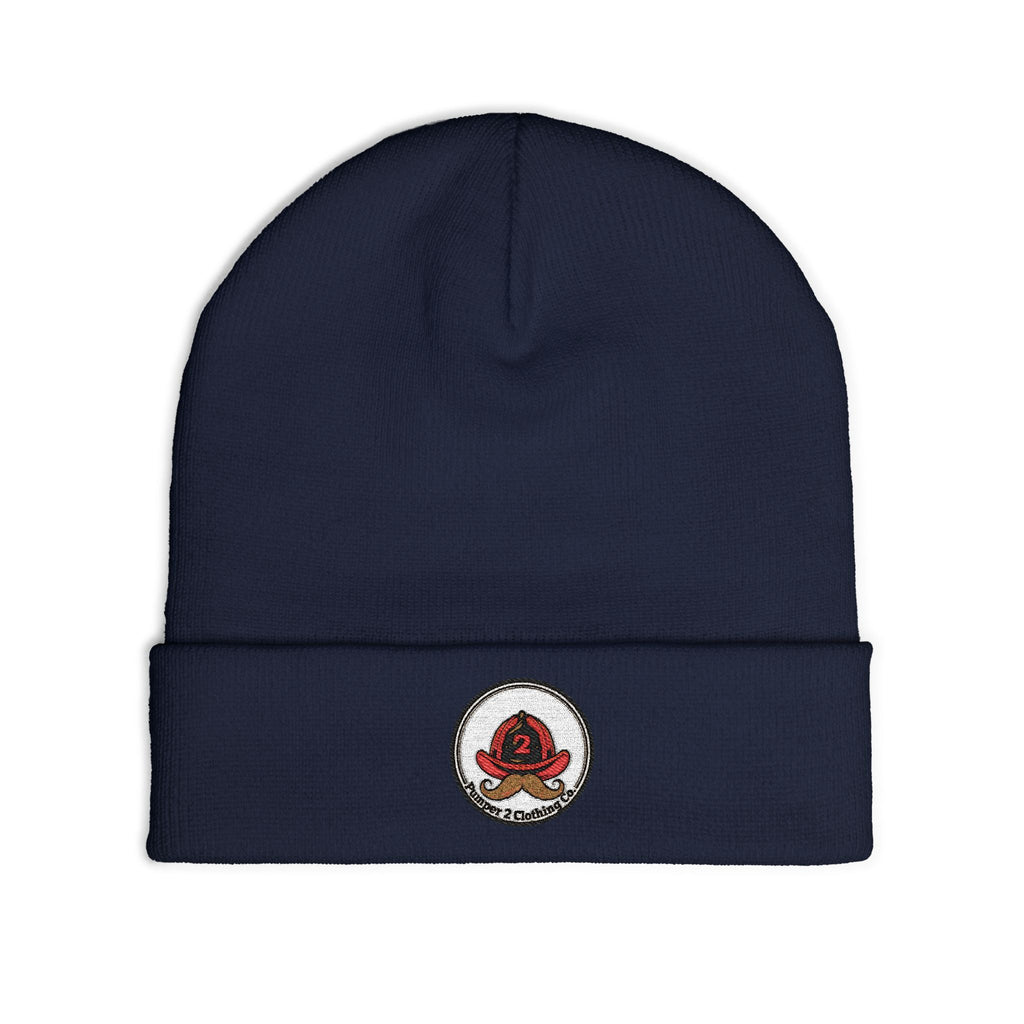 Pumper 2 Clothing Co. Mustached Knit Beanie (Embroidery)