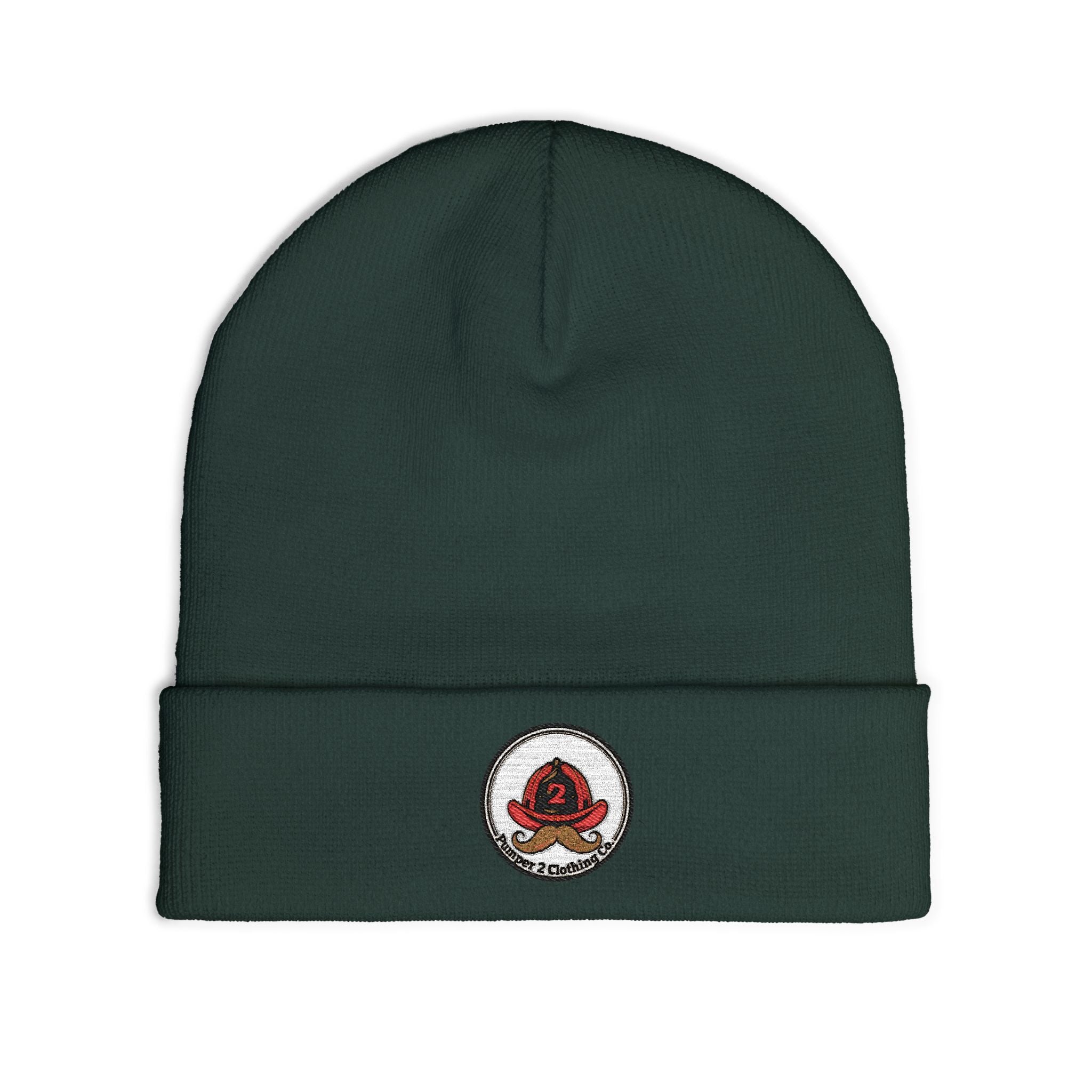 Pumper 2 Clothing Co. Mustached Knit Beanie (Embroidery)