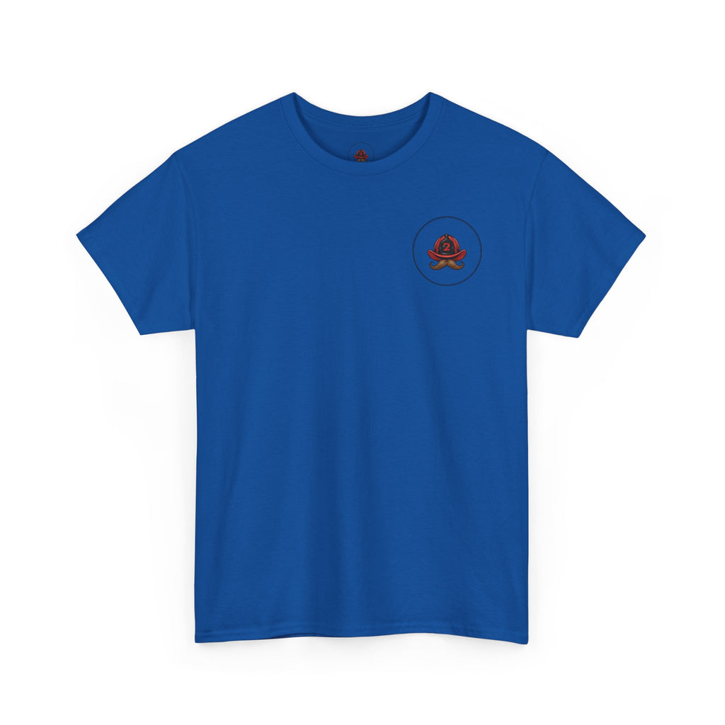Firefighter Tee — "I Put Out" Vintage Pinup Fire Truck T-Shirt