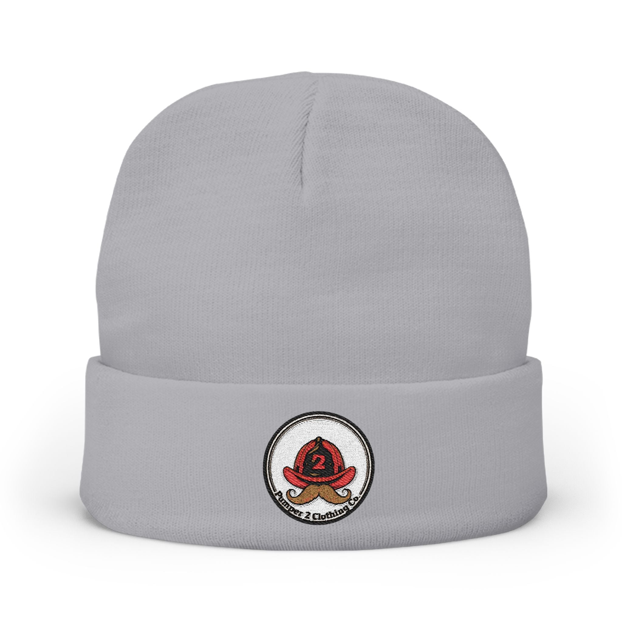 Pumper 2 Clothing Co. Mustached Knit Beanie (Embroidery)