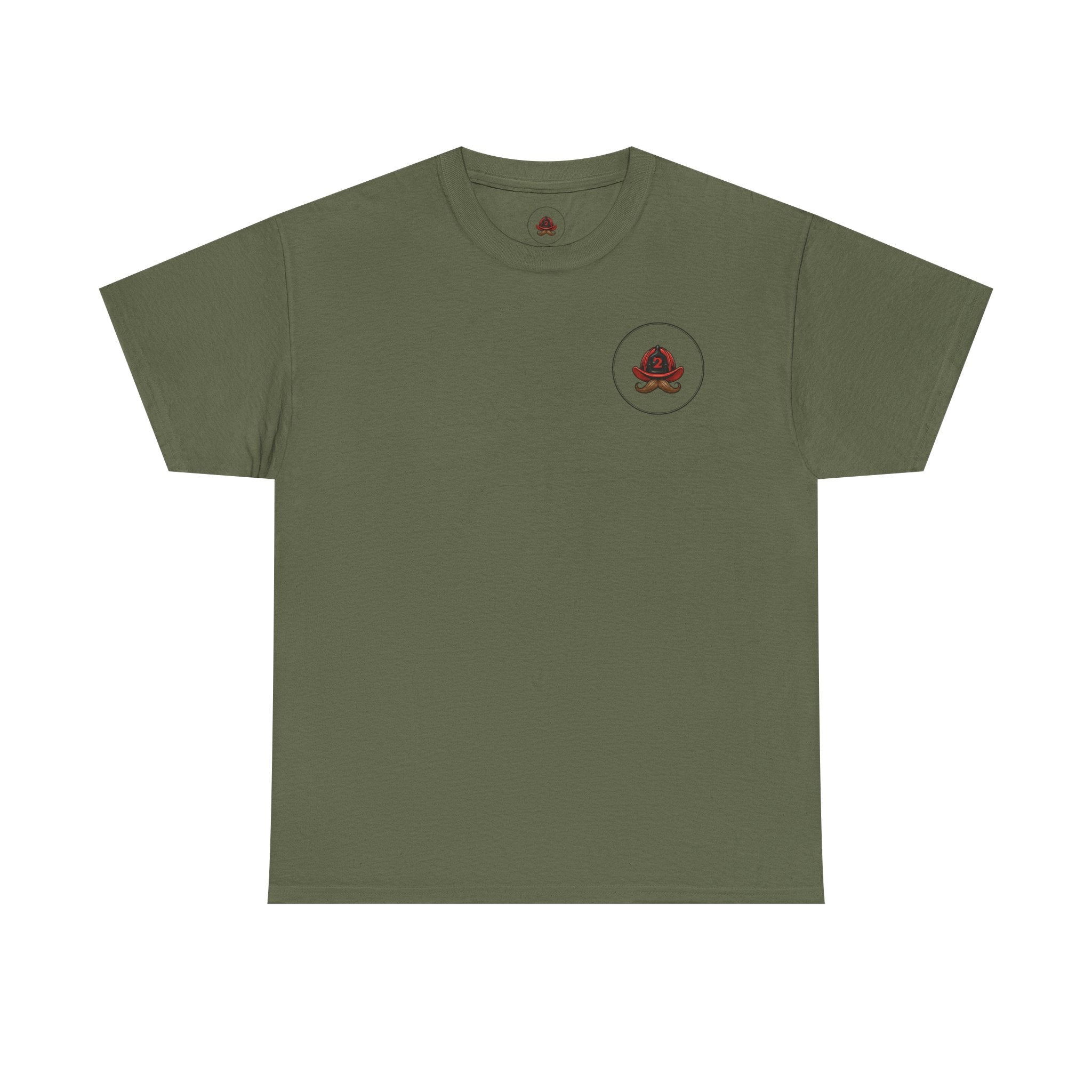 Firefighter Tee — "I Put Out" Vintage Pinup Fire Truck T-Shirt