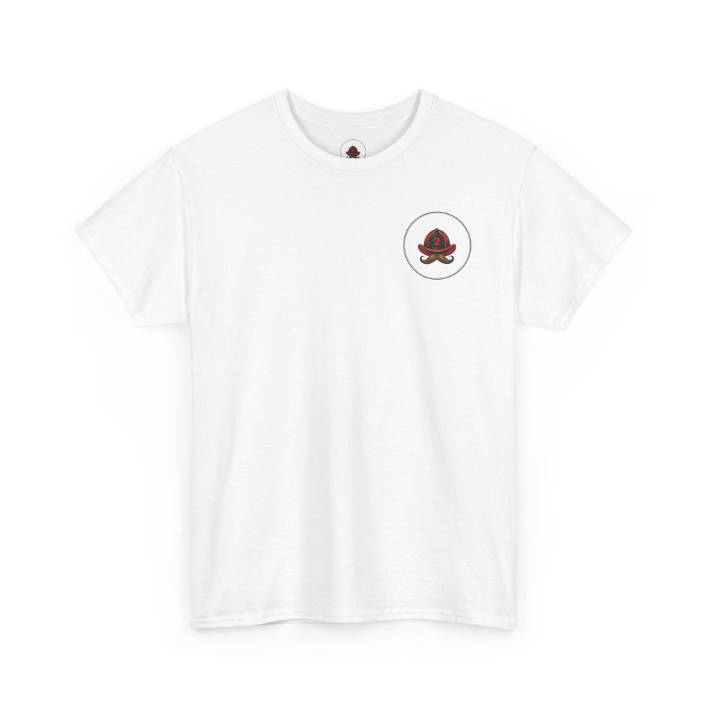 Firefighter Tee — "I Put Out" Vintage Pinup Fire Truck T-Shirt