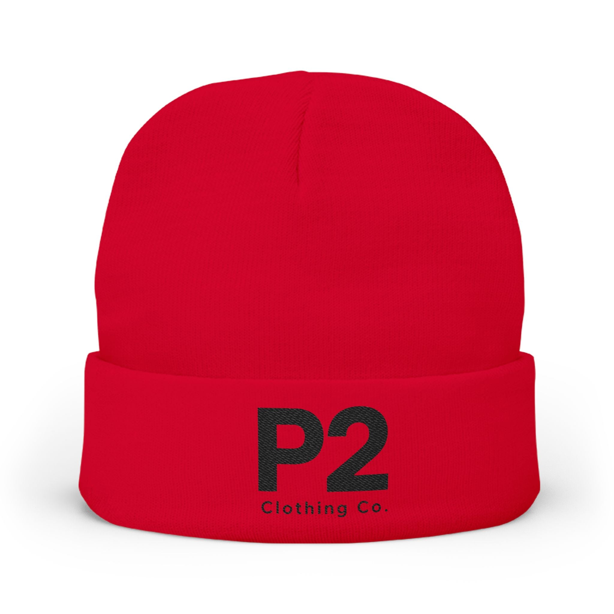 P2 Embroidered Knit Beanie
